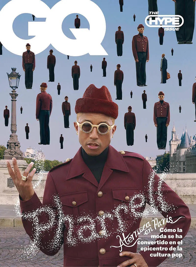 Pharrell Williams na capa da GQ Espanha, The Hype Issue.jpg
